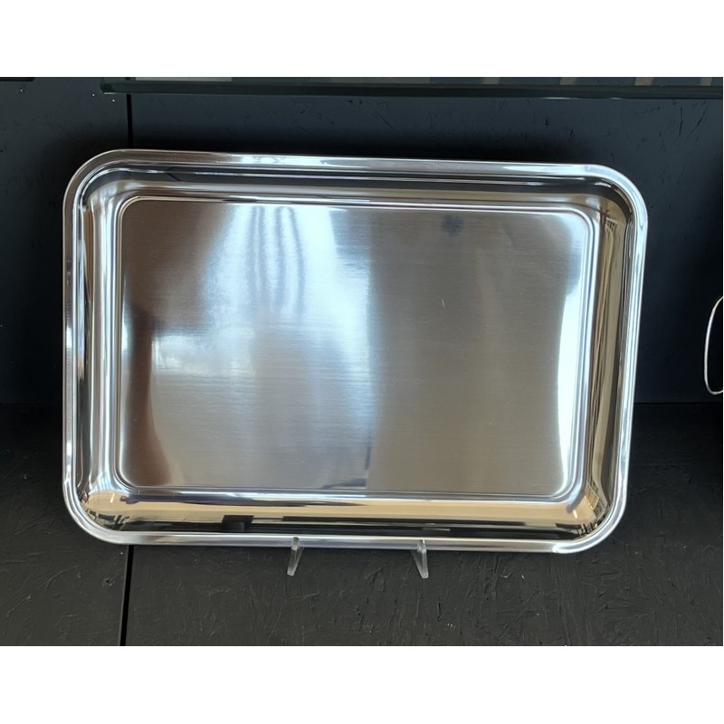 UNI PM LIGHT VASSOIO RETTANGOLARE SENZA MANICI 45X31,5 CM. IN ACCIAIO DEGRENNE