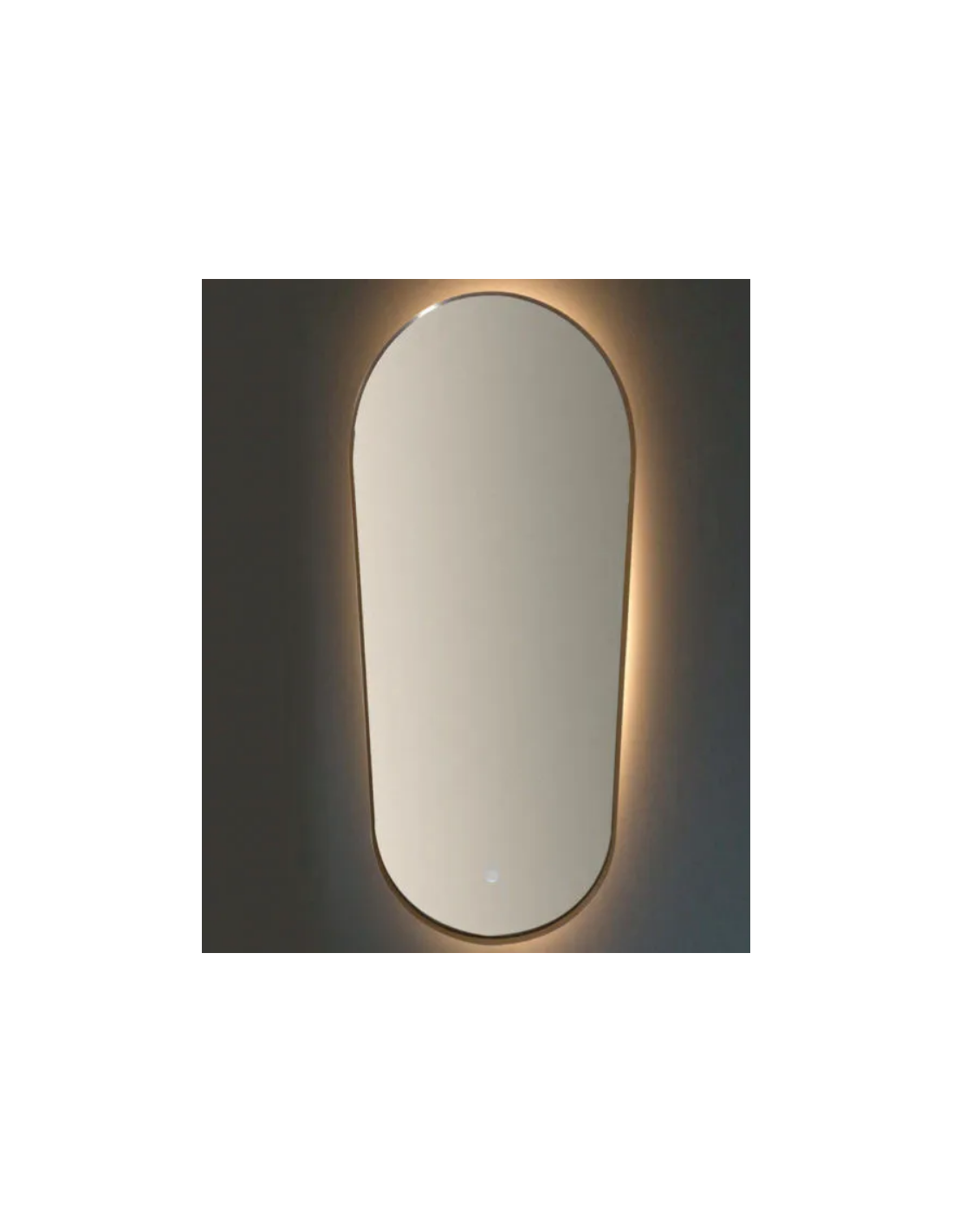 Vanità&Casa - Argo al Oval |Specchio con luce ambientale LED 360°