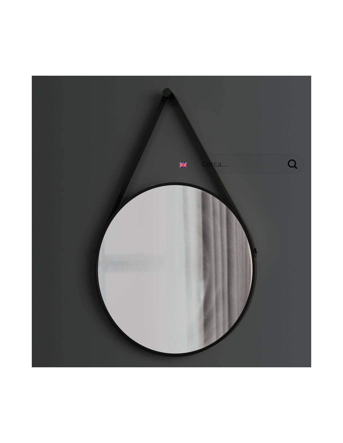 Vanità&Casa - Atlante |Specchio con cintura in pelle 1350MM