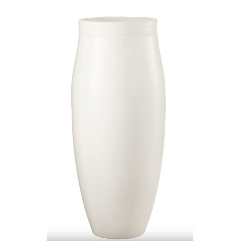 VASO GIO IN CERAMICA BIANCO LARGE 24X24X57 CM. JOLIPA