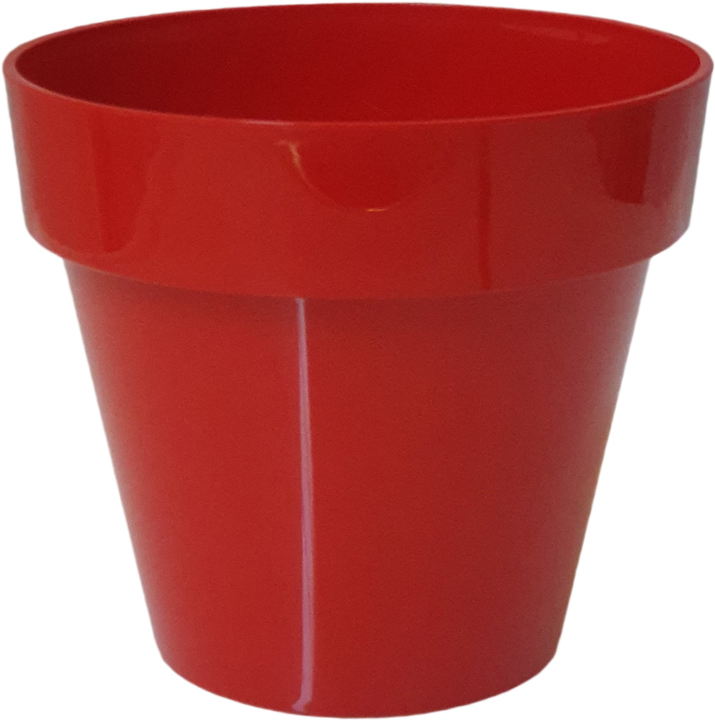 Vaso Mitu Rosso Lucido cm 16