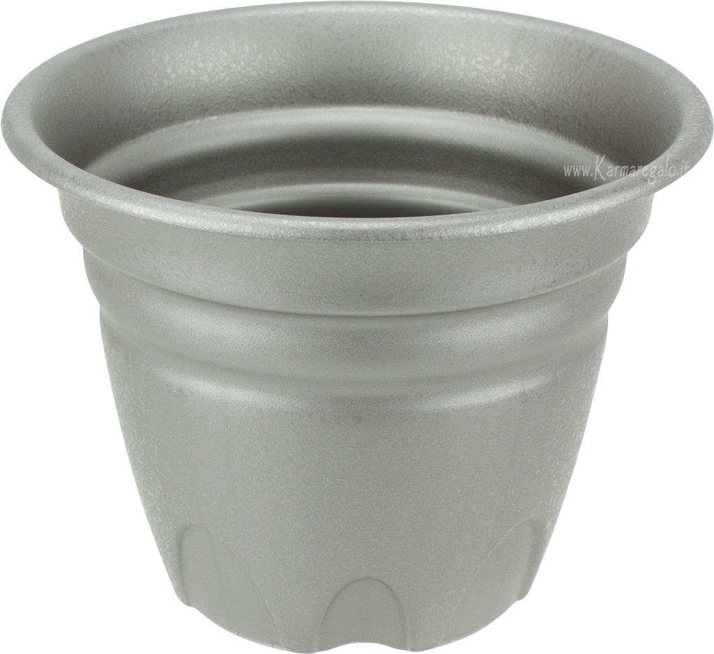 Vaso Tullipan rotondo grafite cm 40