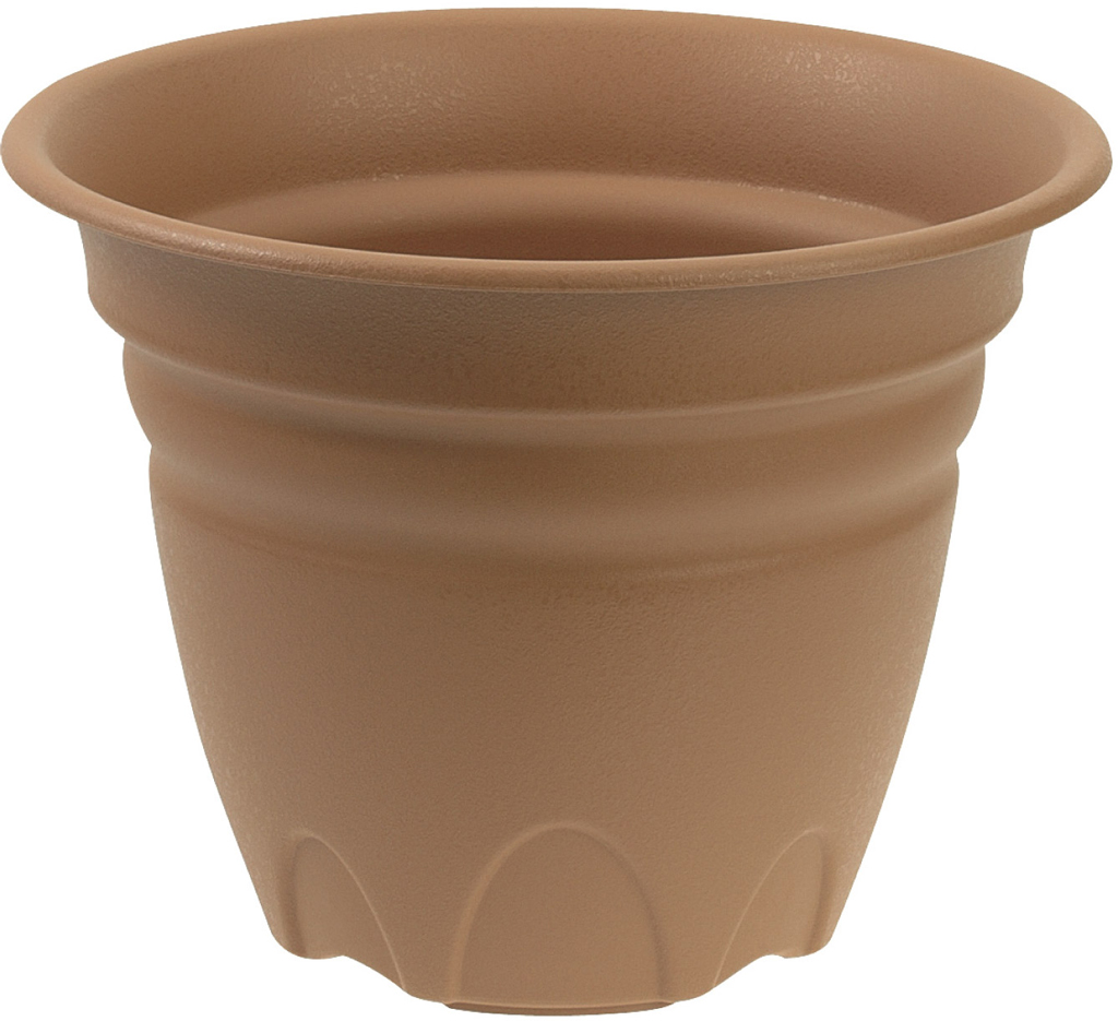 Vaso Tullipan rotondo marrone cm 50