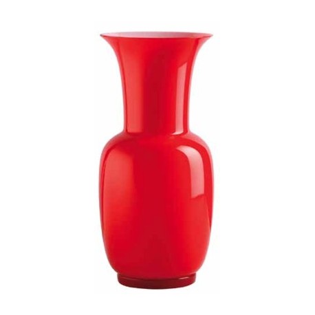 Vaso Venini in vetro di murano opalino cm 42