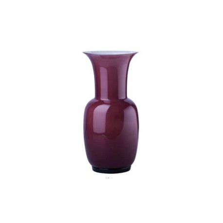 Vaso Venini murano in vetro opalino viola cm 30