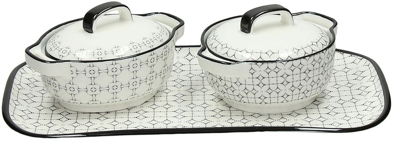 Vassoio Con Cocotte Mini