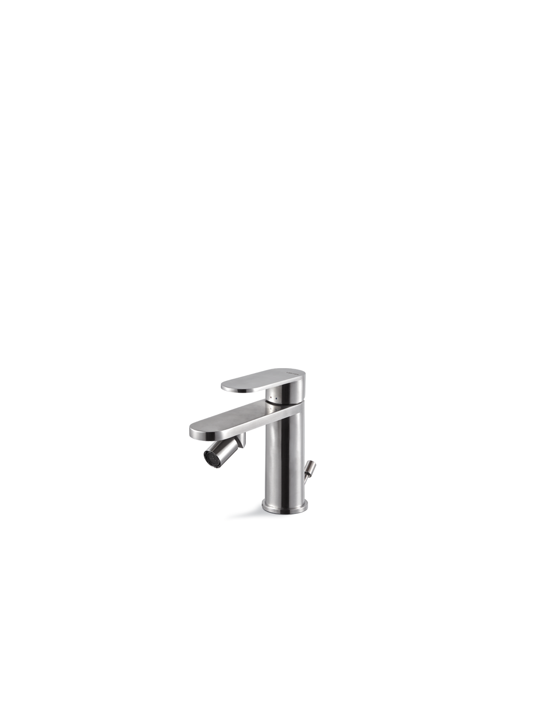 Vema Rubinetterie - Ayas miscelatore bidet acciaio inox con scarico - V28070
