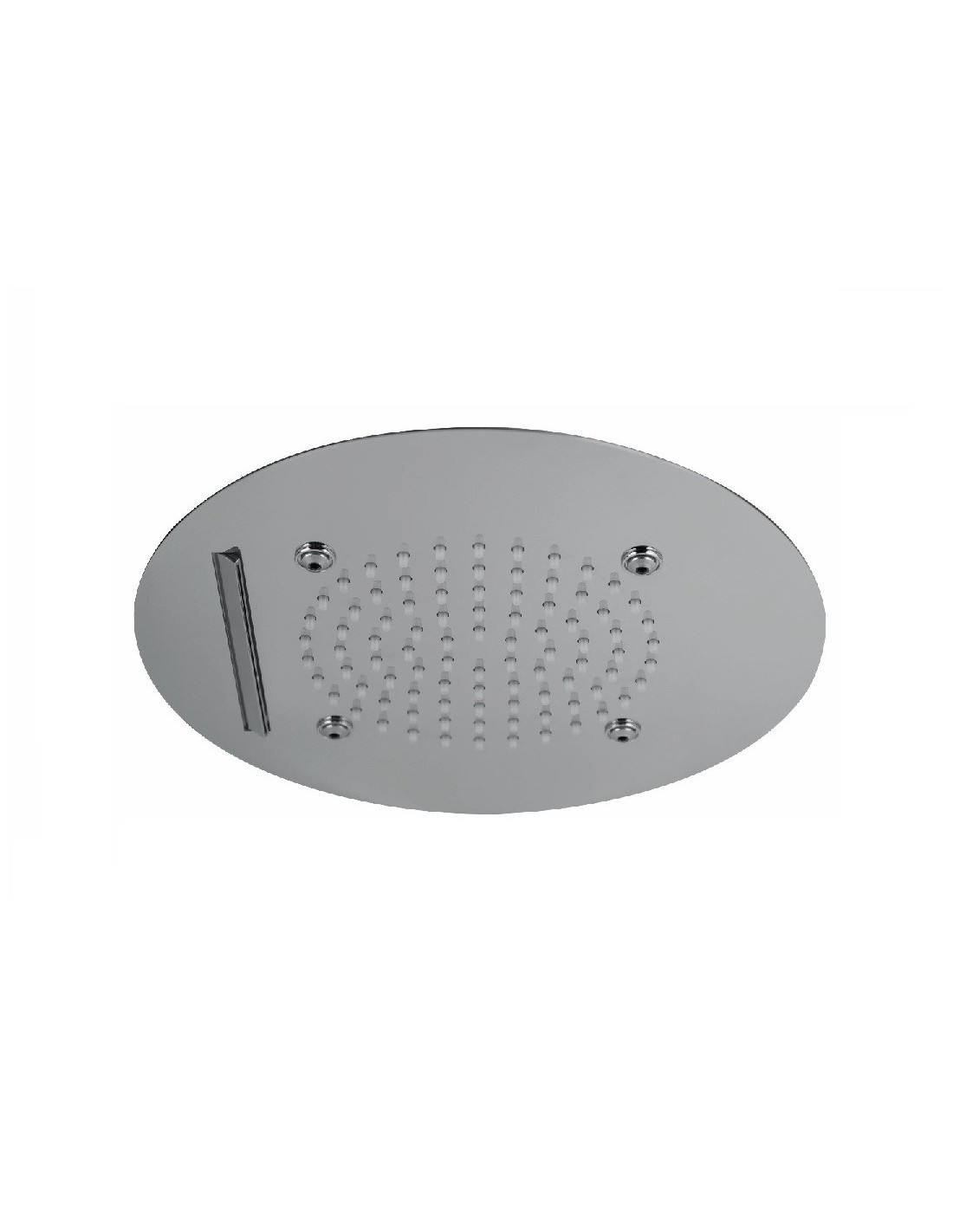 Vema Rubinetterie - Soffione acciaio tondo ad incasso con cascata - V08270