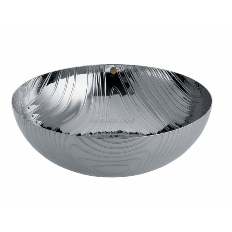 VENEER COPPA IN ACCIAIO CON DECORO A RILIEVO 21 CM. ALESSI