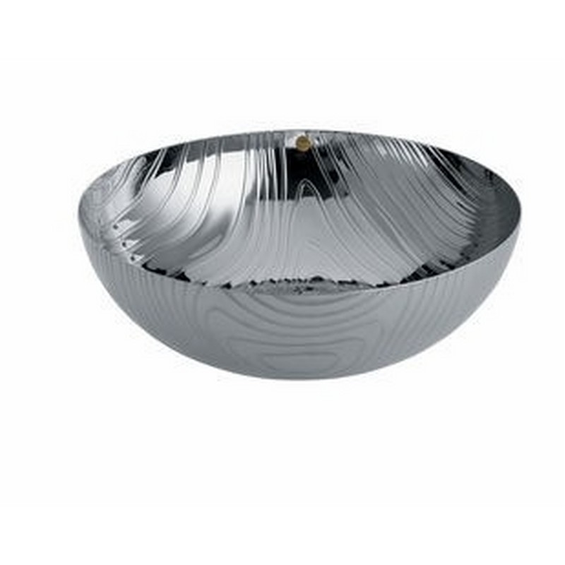 VENEER COPPA IN ACCIAIO CON DECORO A RILIEVO 29 CM. ALESSI