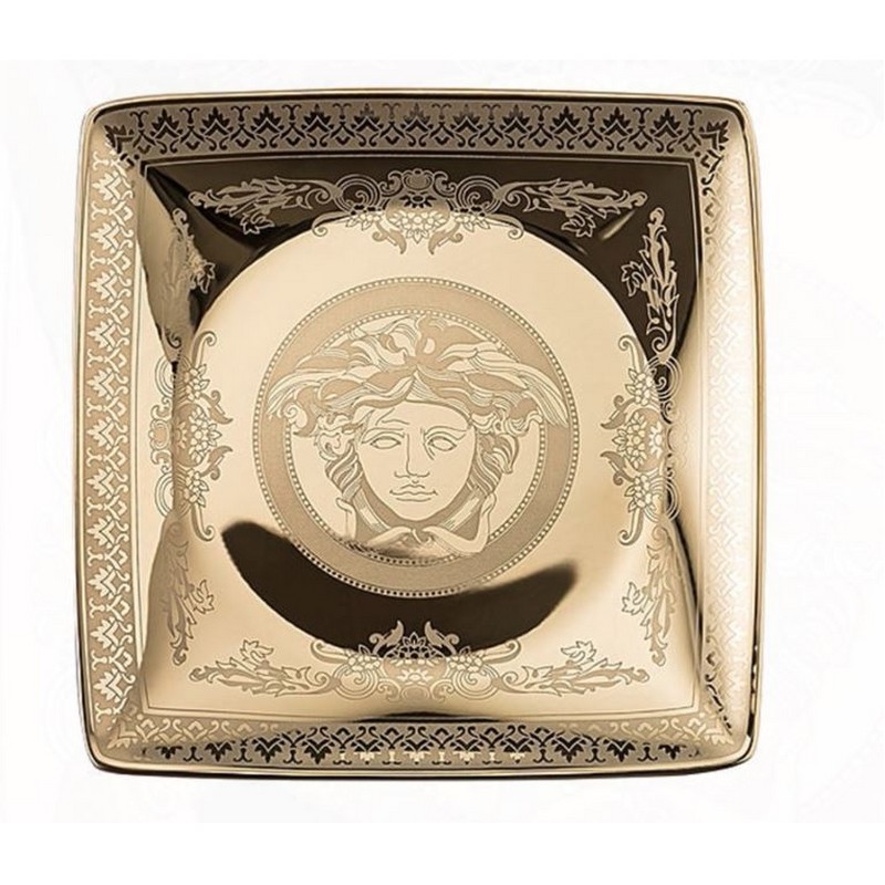 VERSACE GOLDEN MEDUSA COPPETTA QUADRA PIANA 12 CM.