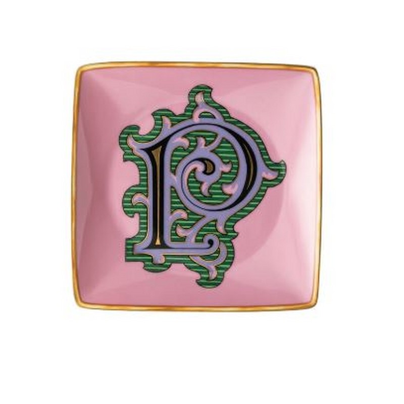 VERSACE HOLIDAY ALPHABET P COPPETTA PIANA QUADRATA 12 CM.