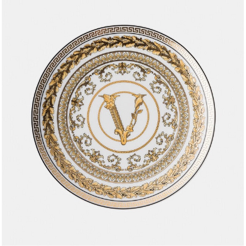 VERSACE VIRTUS GALA WHITE PIATTO PIANO 17 CM.