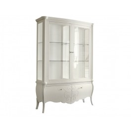 SHOWCASE WOOD COLOR WHITE - CONVEX -