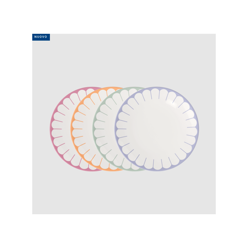 Villeroy & Boch Fleur piatto da dessert multicolore Ø21,2 cm 4 pezzi