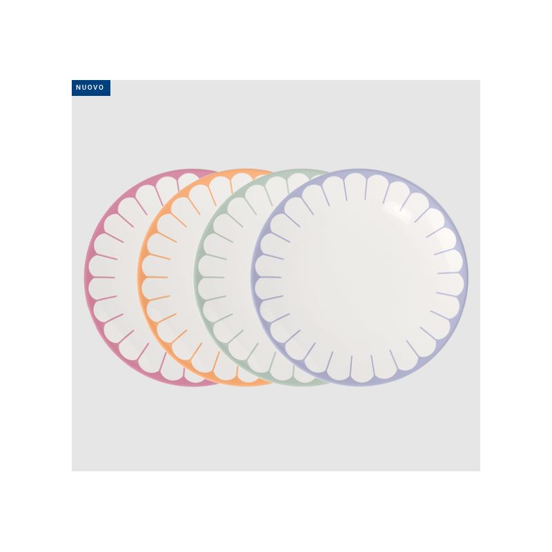 Villeroy & Boch Fleur piatto piano multicolore Ø26,6 cm 4 pezzi