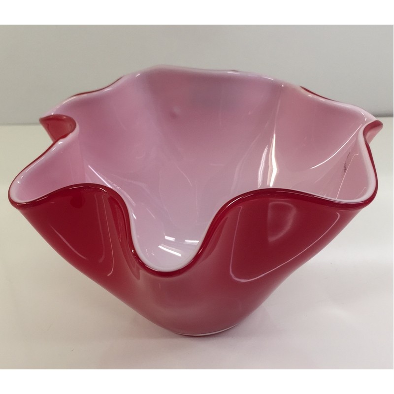 WAVE CACHEPOT MINI 13 CM. OPALE ROSSO ONLYLUX
