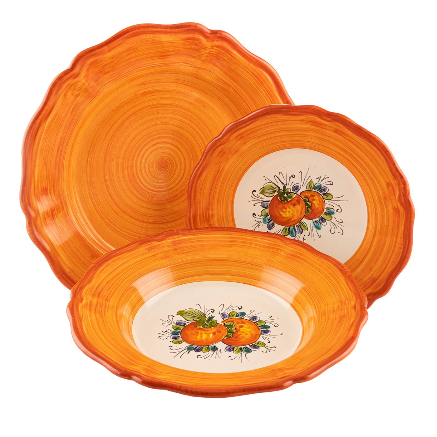 Set per la cena Colore e frutta - Cachi