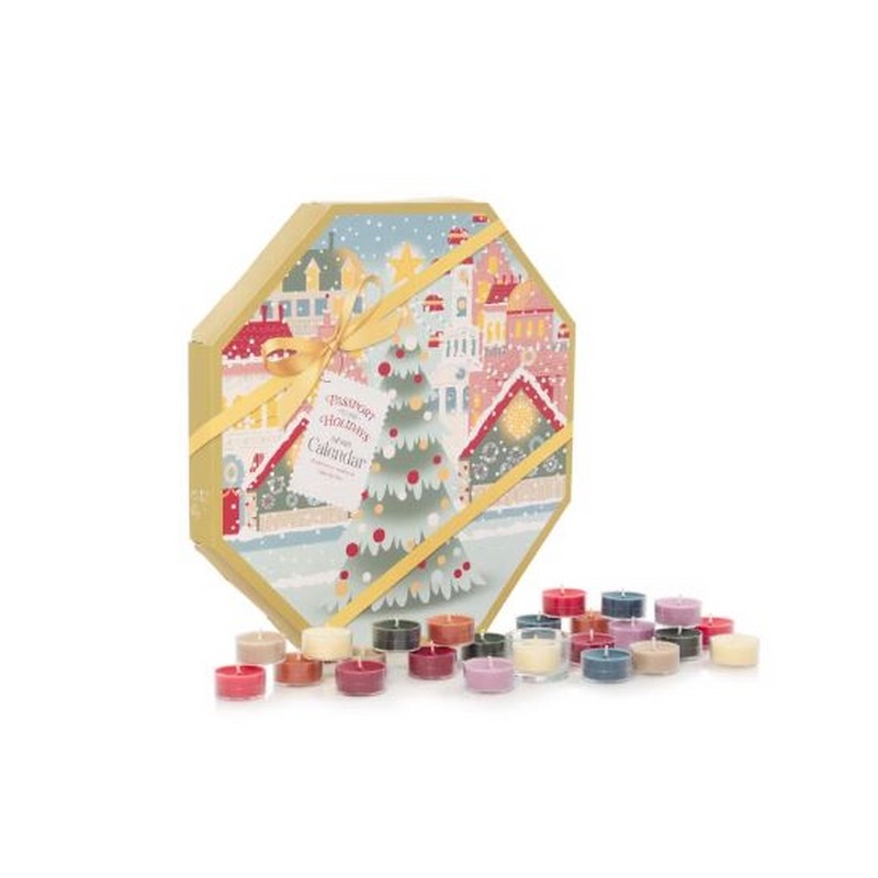 YANKEE CANDLE CALENDARIO DELL'AVVENTO GHIRLANDA CON 24 CANDELE TEALIGHT