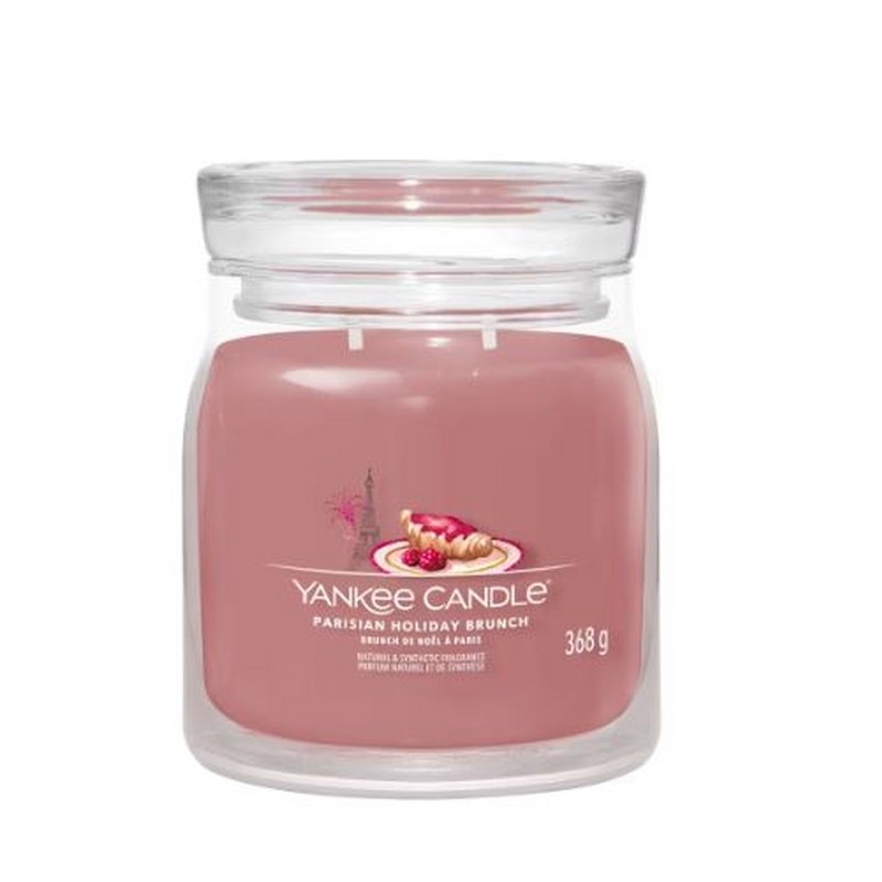 YANKEE CANDLE CANDELA IN GIARA MEDIA SIGNATURE PARISIAN HOLIDAY BRUNCH