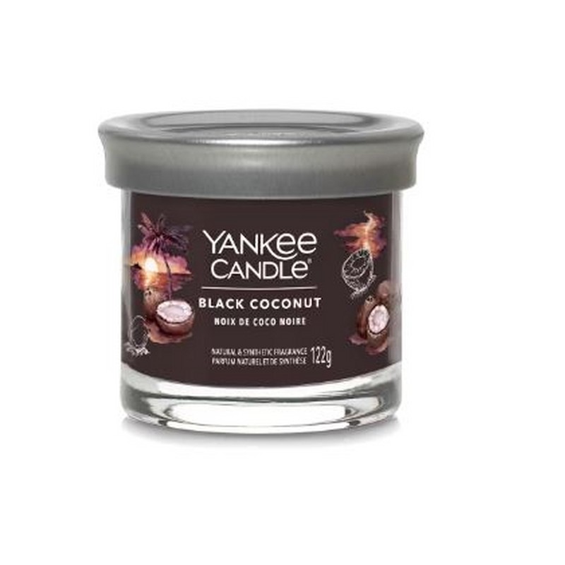 YANKEE CANDLE SIGNATURE CANDELA TUMBLER PICCOLA BLACK COCONUT