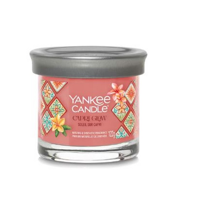 YANKEE CANLDE SIGNATURE CANDELA TUMBLER PICCOLA CAPRI GLOW