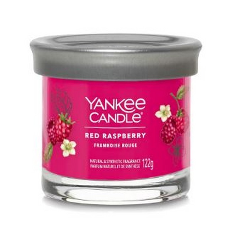 YANKEE CANLDE SIGNATURE CANDELA TUMBLER PICCOLA RED RASPBERRY