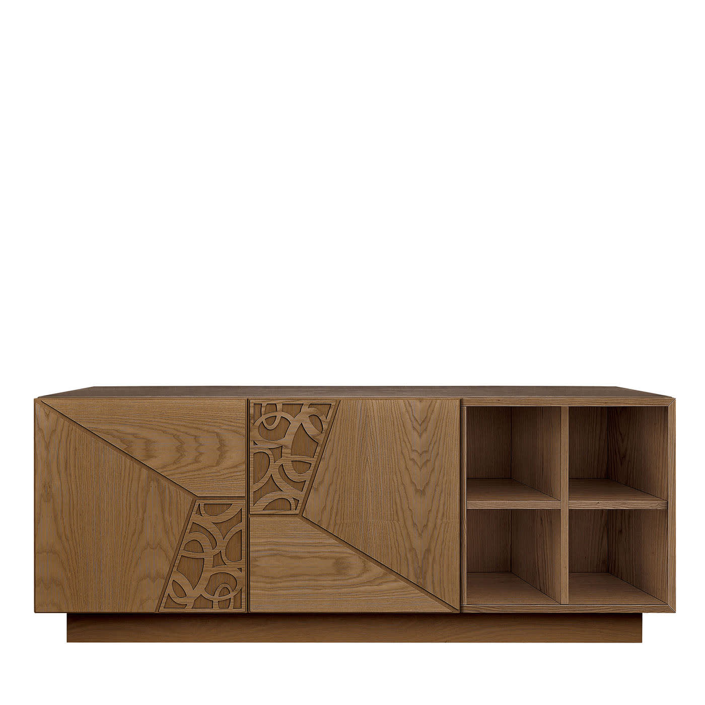 Credenza Duo in Legno Finitura Caffè