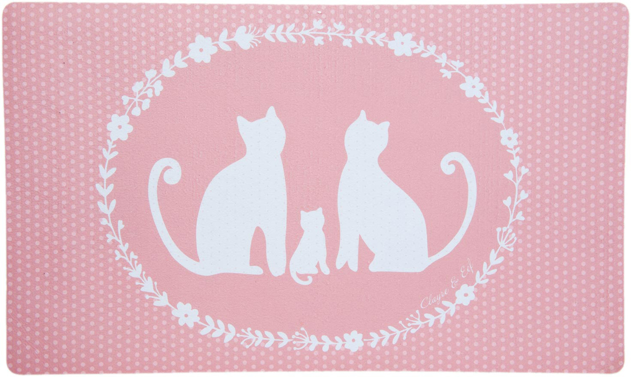 Zerbino Rosa Con Gatti